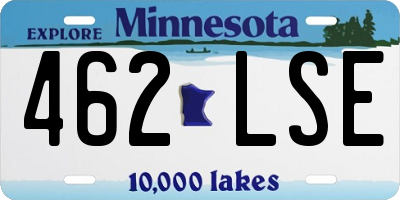 MN license plate 462LSE