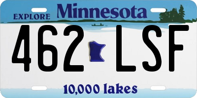 MN license plate 462LSF