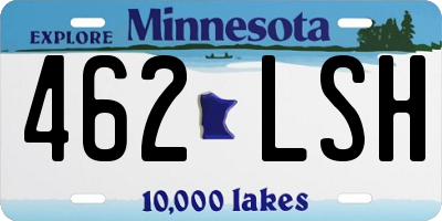 MN license plate 462LSH