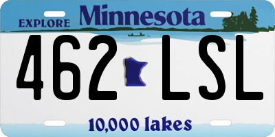MN license plate 462LSL