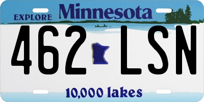 MN license plate 462LSN