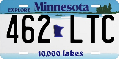 MN license plate 462LTC