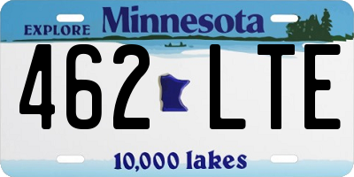 MN license plate 462LTE