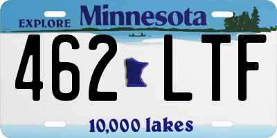 MN license plate 462LTF