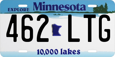 MN license plate 462LTG