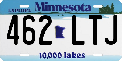 MN license plate 462LTJ