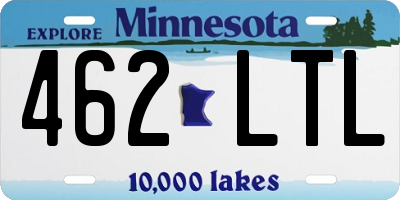 MN license plate 462LTL