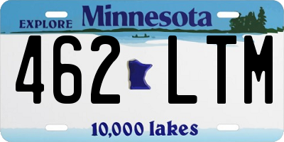 MN license plate 462LTM