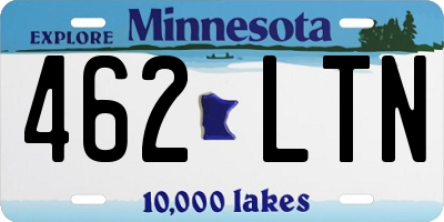 MN license plate 462LTN