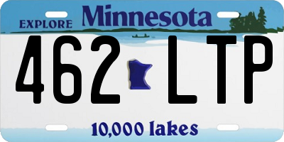 MN license plate 462LTP