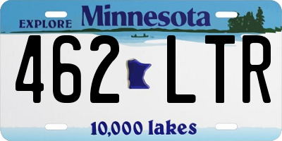 MN license plate 462LTR