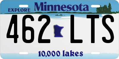 MN license plate 462LTS