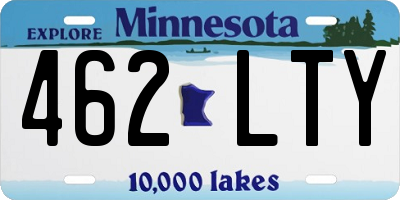 MN license plate 462LTY