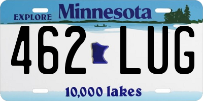 MN license plate 462LUG