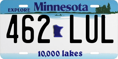 MN license plate 462LUL