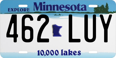 MN license plate 462LUY