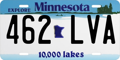 MN license plate 462LVA