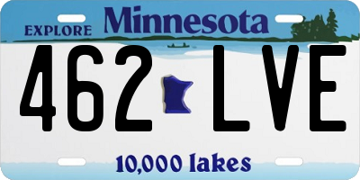 MN license plate 462LVE