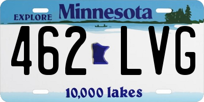 MN license plate 462LVG