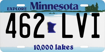 MN license plate 462LVI