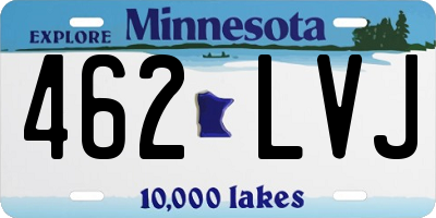 MN license plate 462LVJ