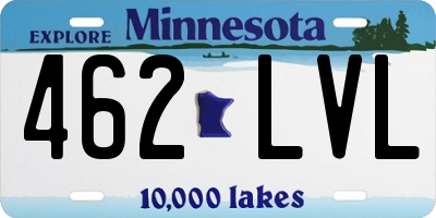 MN license plate 462LVL