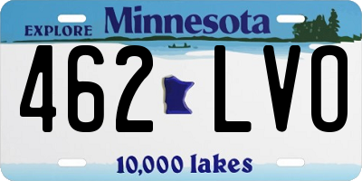 MN license plate 462LVO