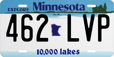 MN license plate 462LVP