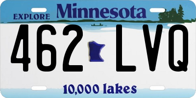 MN license plate 462LVQ