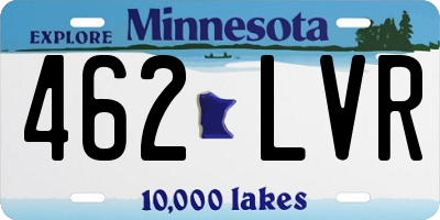 MN license plate 462LVR