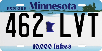 MN license plate 462LVT