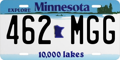 MN license plate 462MGG