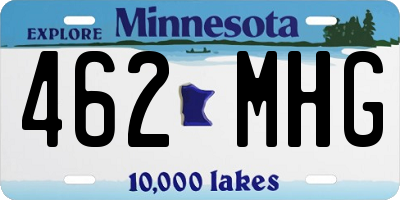 MN license plate 462MHG