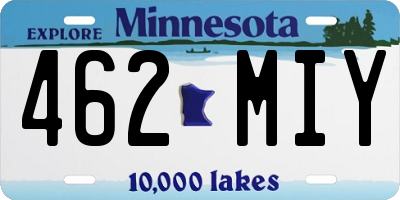 MN license plate 462MIY