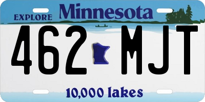 MN license plate 462MJT