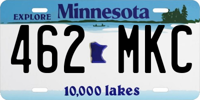 MN license plate 462MKC