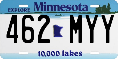 MN license plate 462MYY