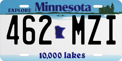 MN license plate 462MZI