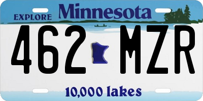 MN license plate 462MZR