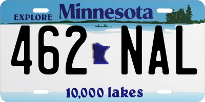 MN license plate 462NAL