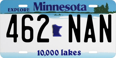 MN license plate 462NAN