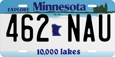 MN license plate 462NAU