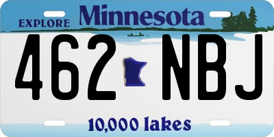 MN license plate 462NBJ