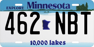 MN license plate 462NBT