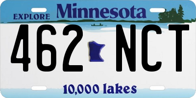 MN license plate 462NCT