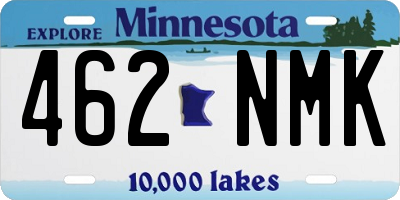 MN license plate 462NMK