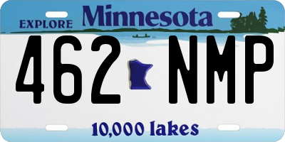 MN license plate 462NMP