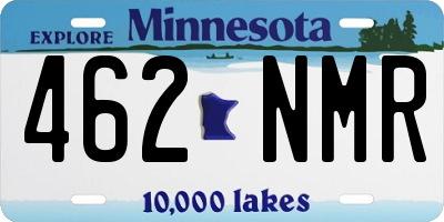 MN license plate 462NMR