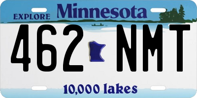 MN license plate 462NMT