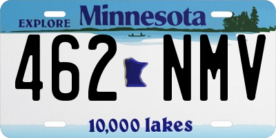 MN license plate 462NMV